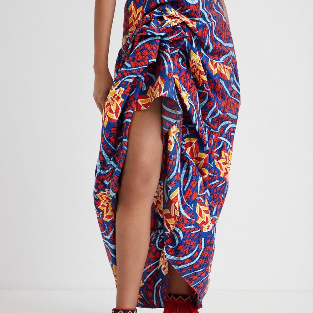 Desigual Colorful Maxi Skirt by Stella Jean